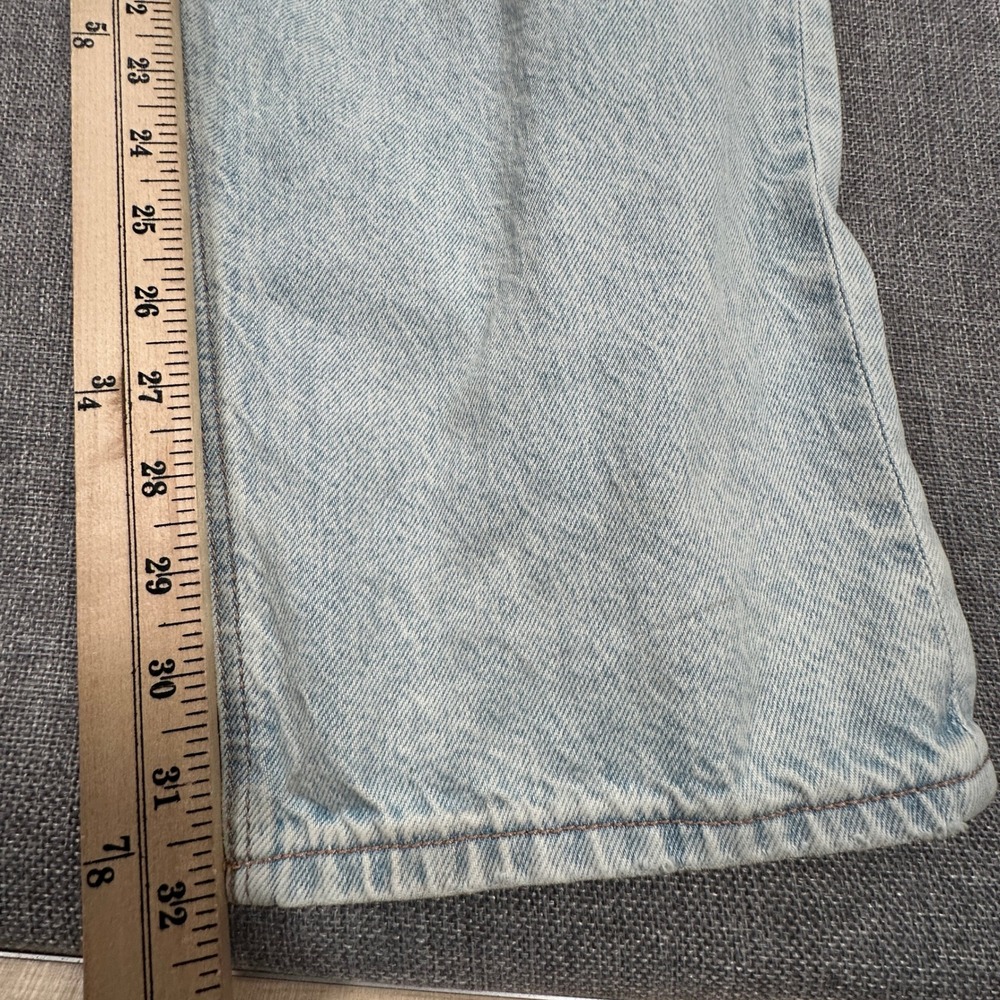 American Eagle Highest Rise Baggy Straight Jeans Womens 12 Blue 90s PLEASE READ - Picture 9 of 14
